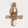 Nast-light decor "pigeon", 10.5 x 7 cm, gold