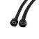 Flexible eyeliner for the Zein English mixer, nylon, 1/2 ", M10, 80 cm, set 2 pcs., Black