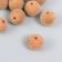 Beads for creativity velvet spraying "brown" set 10 pcs d = 1.4 cm