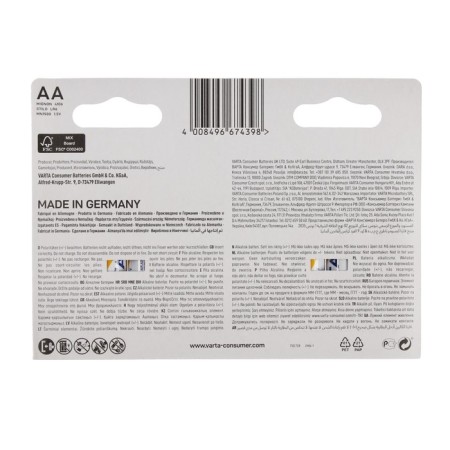 Battery Alkalin Varta Energy, AA, LR6-10BL, 1.5V, blister, 10 pcs.-3