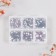 Decor for creativity Glass "Rhinestones. Dark violet" d = 2-4.8 mm nr 1188 pcs 6x8x1.5 cm