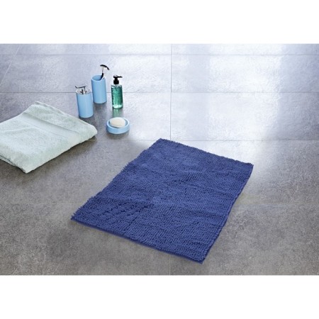 Bathroom mat, blue, 55x85 cm-1