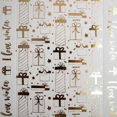 Box for confectionery with PVC cover "Snow", 10.5 x 21 x 3 cm, New Year-6