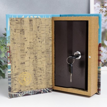 Safe Brush Tree leatherette "Walking along Amsterdam" 21x13x5 cm-1