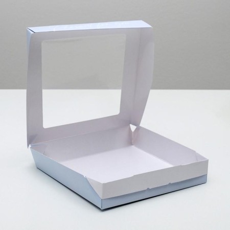 Confectionery packaging, boxing box "Present", 20 x 20 x 4 cm-1