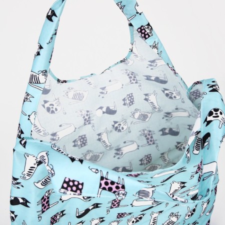 Permanent bag on the button, the color is blue-3