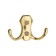 Hook furniture tundra TKD007, two -rod, gold