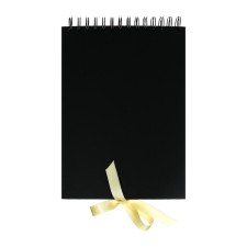 Sketchbook B5, 30 black sheets, density 240 grams, solid cover on the crest of black
