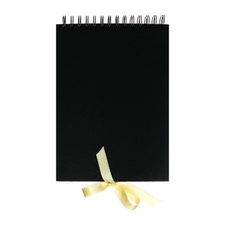 Sketchbook B5, 30 black sheets, density 240 grams, solid cover on the crest of black