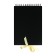 Sketchbook B5, 30 black sheets, density 240 grams, solid cover on the crest of black