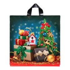 Gift Boom package, plastic with a loop pen, 44x44 cm, 70 μm