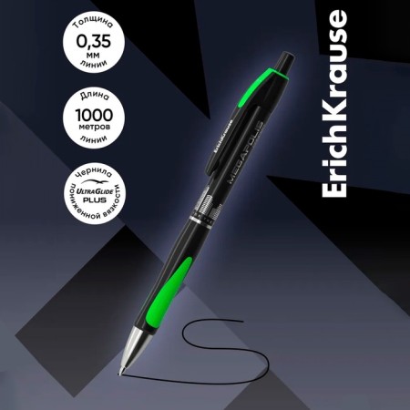 Handle Automatic MEGAPOLIS Concept, rubber emphasis, node 0.7 mm, black ink, letter line length 1000 meters-9
