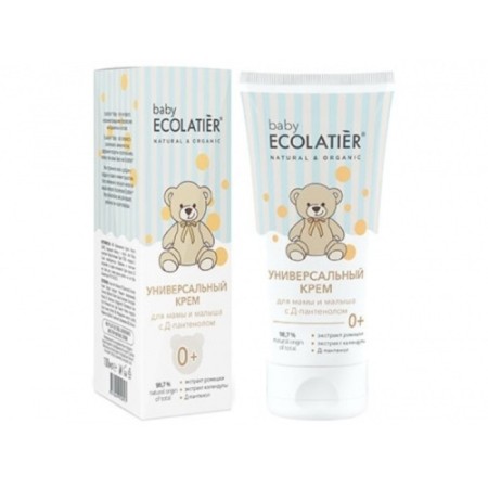 Universal cream Ecolatier Baby, with d-panthenol, 0+, 100 ml
