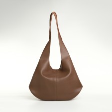 Women's bag on magnet Textura, large size, brown color