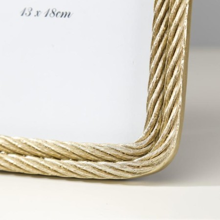 Photo frame Polystone 13x18 cm "Rope with a knot" gold 20.5x15 cm-2