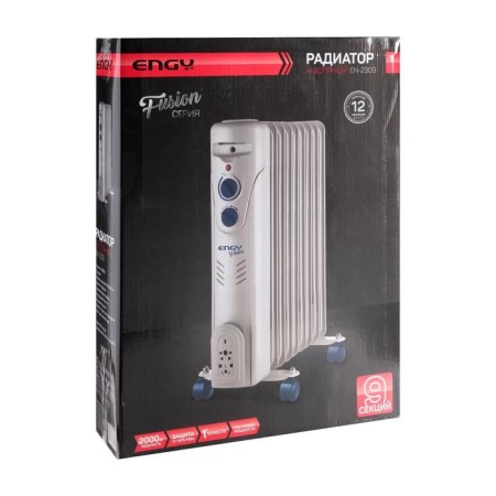 ENGY EN-2309 Fusion heater, oil, 2000 watts, 9 sections, 25 m², gray-4