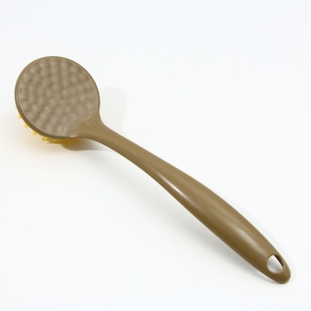 A dispenser for liquid soap with a sponge and a brush for dishes, gray, 16 x 12 x 4 cm.-6