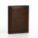 Male purse on a magnet, department for bills, for maps, for coins, brown color