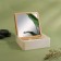Boxing for storing cosmetic supplies, with a mirror, 4 sections, 15 × 15 × 5 cm, white/brown color
