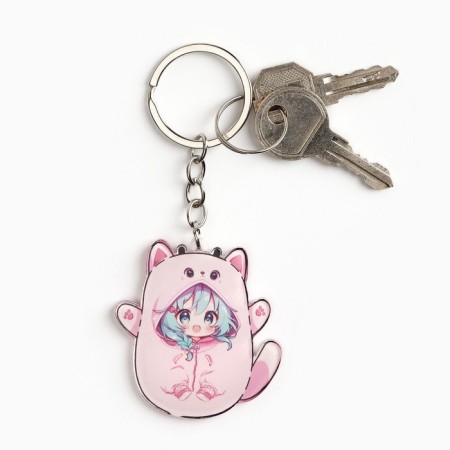 Acrylic key -keychain "You are incredibly cute", 10.1 x 4.8 cm-4