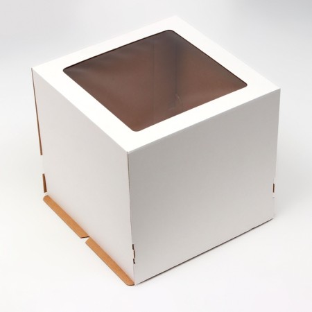Box for a cake with a window, 30 x 30 x 29 cm-1