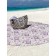 Pareo and beach rug "French garden", d = 150 cm