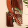 Wall panel "owl on a branch" 48x20x2.5 cm