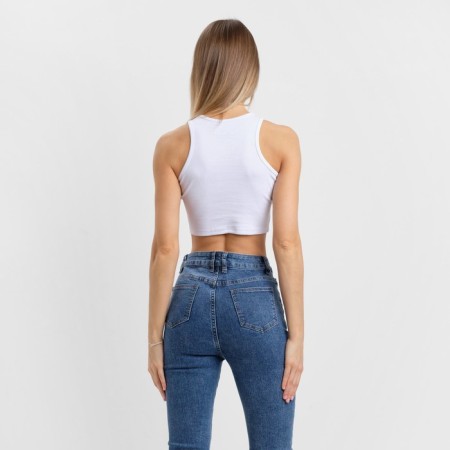 Top female, white color, size 46 (l)-4