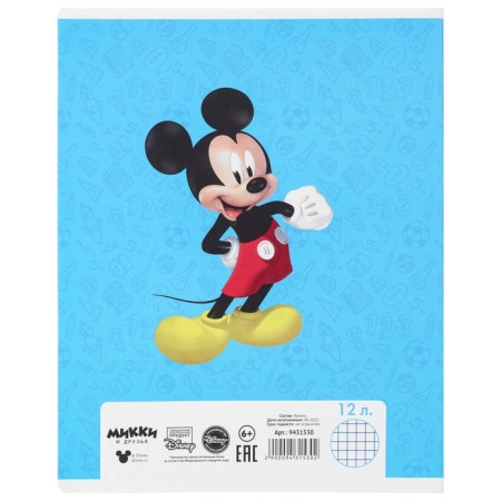 A set of notebooks 20 pieces, 12 sheets, Mickey Mouse-4