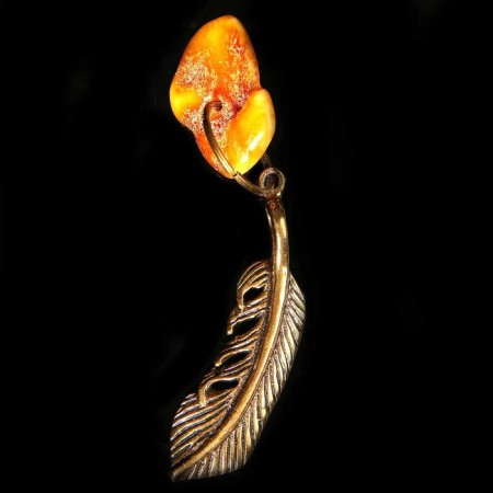 Flying-Malisman "Perse", natural amber-2