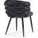 Stew on a metal frame Rendi Metal/fabric, black/gray 64x70x77 cm
