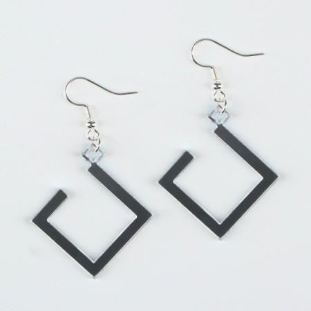 Earrings "everything will perform the new year" 3 x 1.5 cm-3