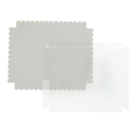 Box for cookies with PVC lid 23.5 x 30 x 3 cm-3