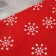 New Year's cap "Snowflakes" 40x27 cm, red