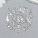 Decor for creativity Metal "Christmas tree with stars" silver 2.7x1.4 cm