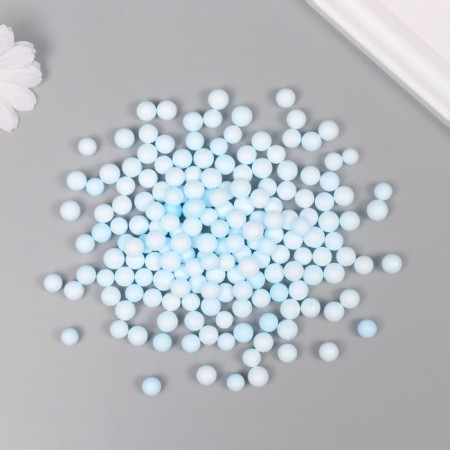 Decor for creativity Polyn-plast "Assorted balls" with a light blue set 10 grams-1