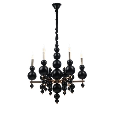 Siena chandelier 6he14 40W black and gold 60x60x117 cm