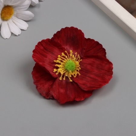 Budon on the leg for decoration "Rudbeckia Red" 6.5x6.5 cm
