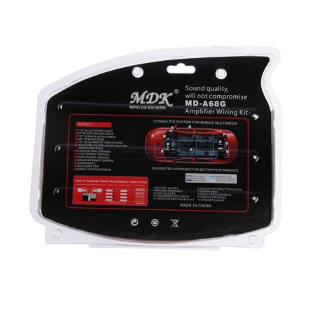 Installation set of wires 8GA, 1600 watts, 4 items-2