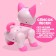 Robot Cat "Smart pet" Zhory, programmable, on the control panel, interactive: sound, light, dancing, musical, batteries, in Russian, pink