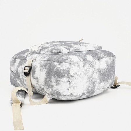 Young backpack from textiles on lightning, 3 pockets, color gray color-2