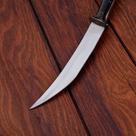Black knife in a case (pattern) plastic, 28 cm-4