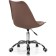 Computer chair Kolin Metal/Eco -leather/plastic, chrome/brown 49x56x78 cm