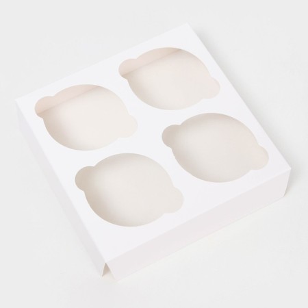 Packaging for 4 mini-driving white with a window, 13 x 13 x 8 cm-4