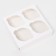 Packaging for 4 mini-driving white with a window, 13 x 13 x 8 cm