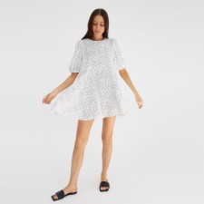 Dress summer female mist size 46, white