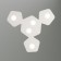 Ceiling light mantra area, GX53, 5x9W, 711x633x40 mm, color white color