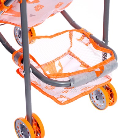 Summer stroller for dolls "Foxes", metal frame, table-5