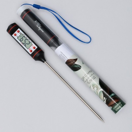 Culinary thermometer "Live with taste", black-1