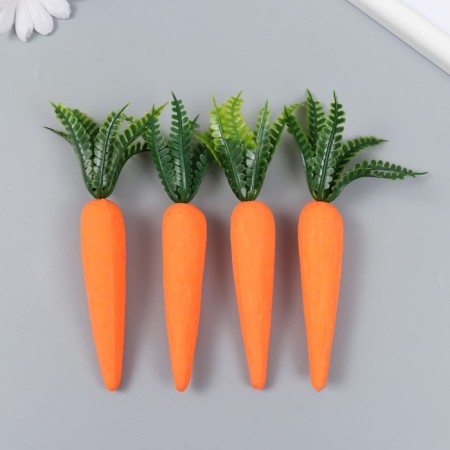 Easter decor "carrots" set 4 pcs 12 cm 2x2x13.5 cm